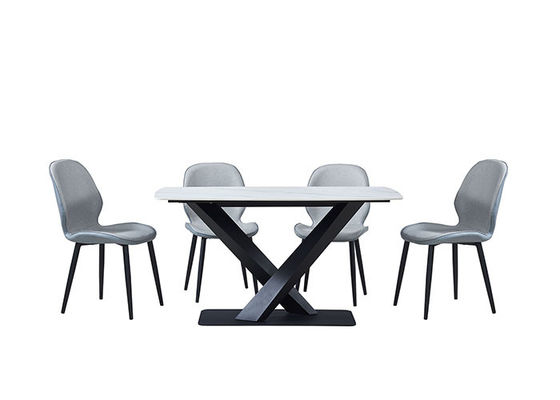 Stylish Slate Dining Table , Marble Top Rectangular Dining Table