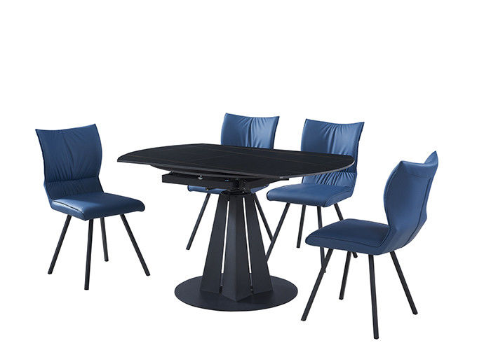 ISO9001 Minimalist Restaurant Circle Marble Dining Table