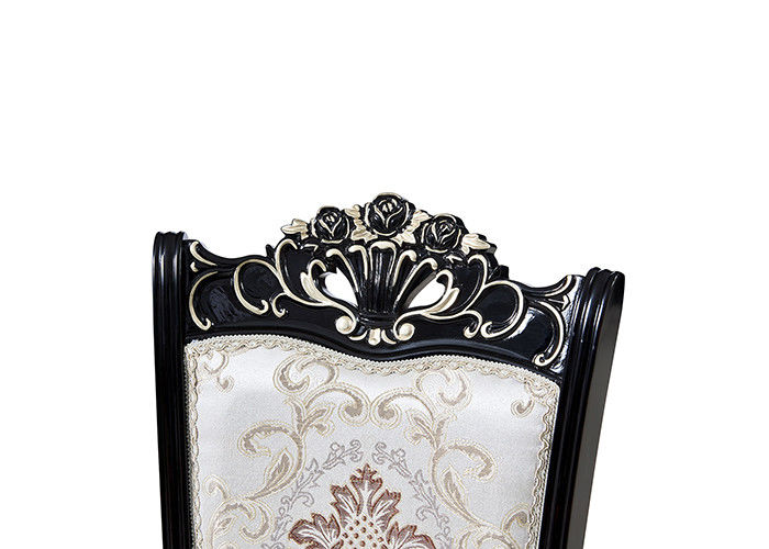 Hotel ISO18001 Wood Carving Dining Table Chairs