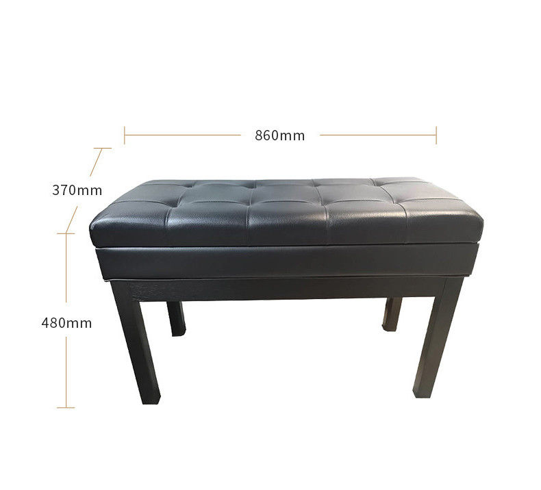 스토리지 가죽 Odm 골동품 더블 피아노 의자 오토만 키 86cm