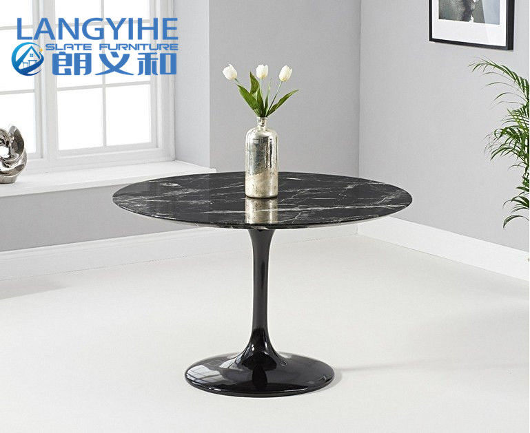 Oem 120cm 원형 대리석 식탁 세트 아침 식사